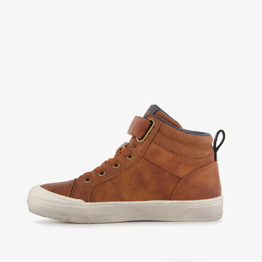 Hoge jongens sneakers bruin