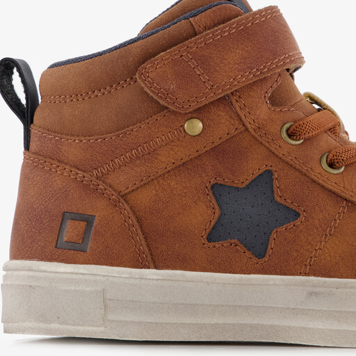 Hoge jongens sneakers bruin