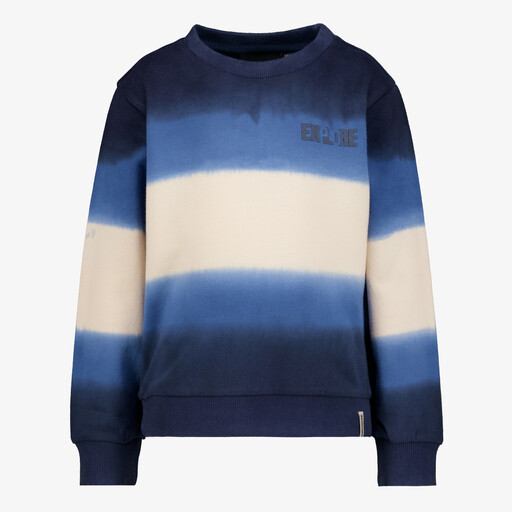 Jongens sweater blauwe beige