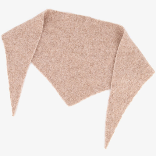 Driehoek dames sjaal beige