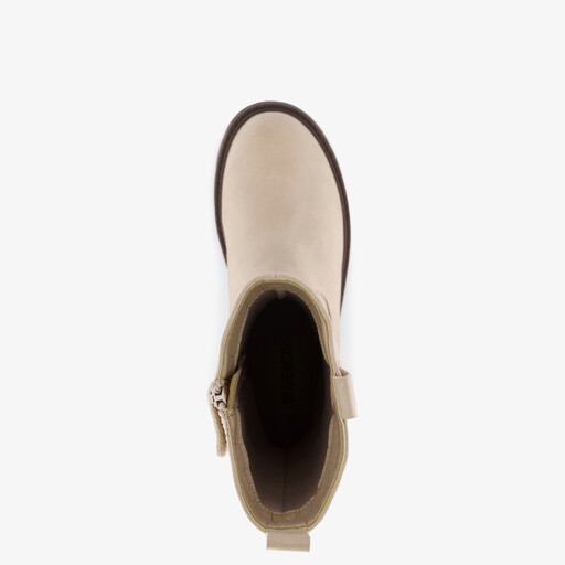 Hoge meisjes laarzen beige