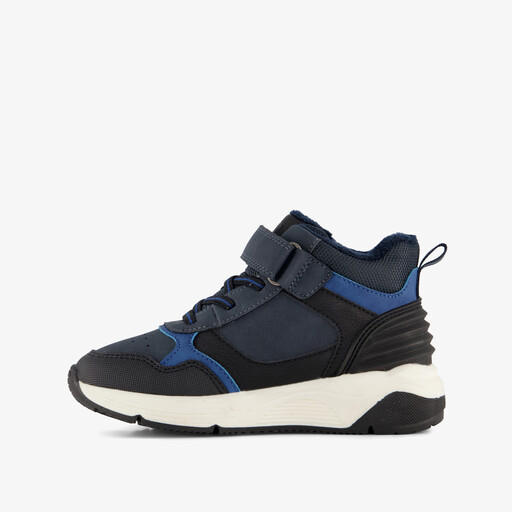 Hoge gevoerde jongens sneakers donkerblauw
