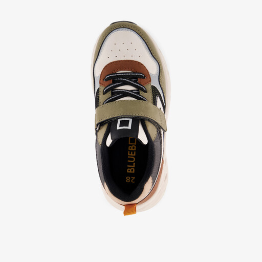 Jongens sneakers groen bruin