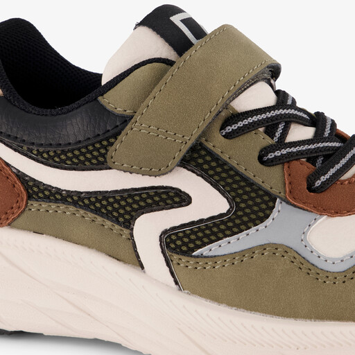 Jongens sneakers groen bruin
