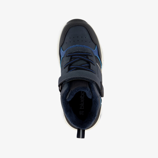 Hoge gevoerde jongens sneakers donkerblauw