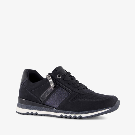 Dames sneakers met glitters donkerblauw
