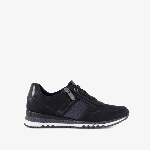 Dames sneakers met glitters donkerblauw