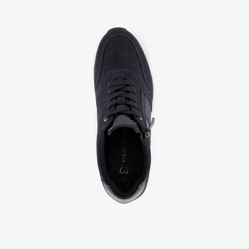 Dames sneakers met glitters donkerblauw