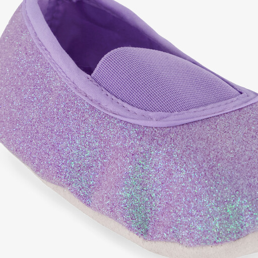 Balletschoenen paars met glitters
