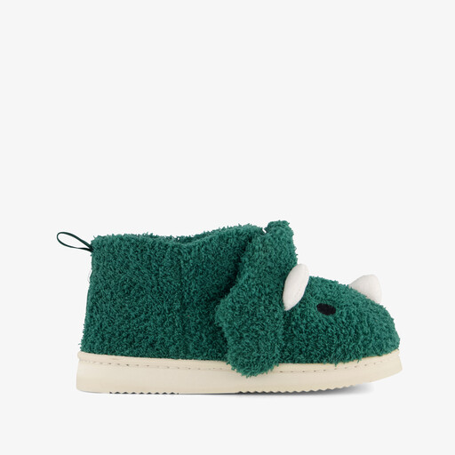 Hoge kinder pantoffels dino groen