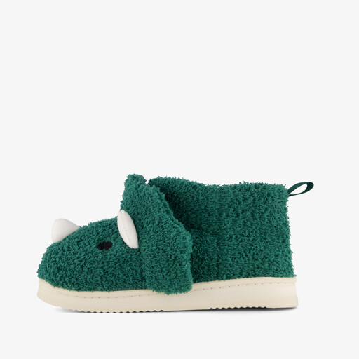 Hoge kinder pantoffels dino groen