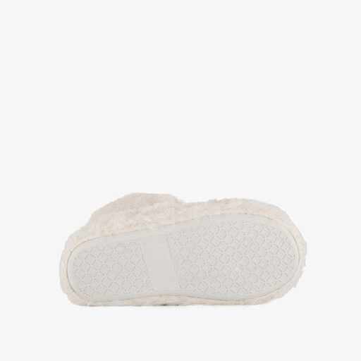 Hoge meisjes pantoffels muisje wit
