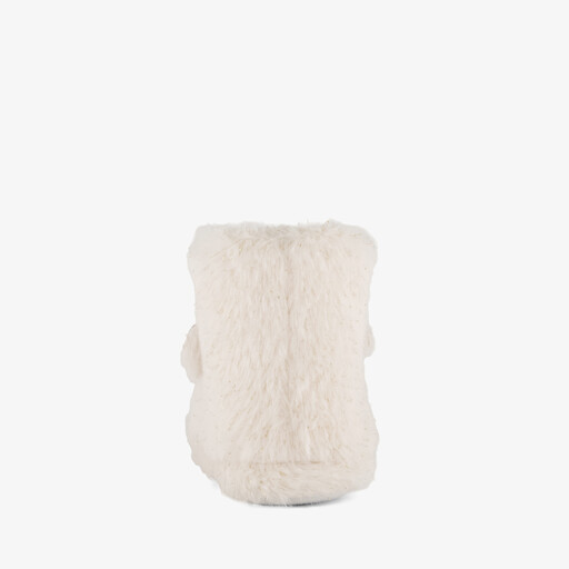 Hoge meisjes pantoffels muisje wit