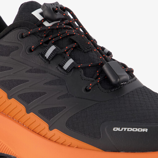 Jongens sneakers zwart oranje