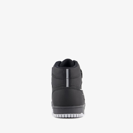 Hoge jongens sneakers met ster zwart