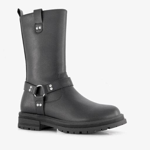 Hoge meisjes biker boots zwart