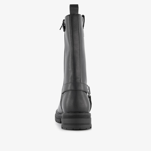 Hoge meisjes biker boots zwart