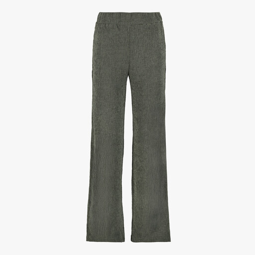 Dames plissé pantalon groen