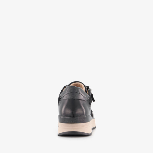 Suède dames sneakers zwart
