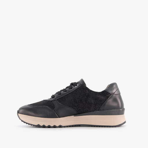 Suède dames sneakers zwart
