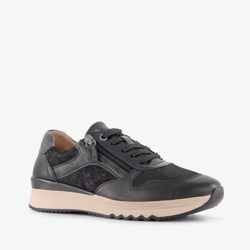 Suède dames sneakers zwart