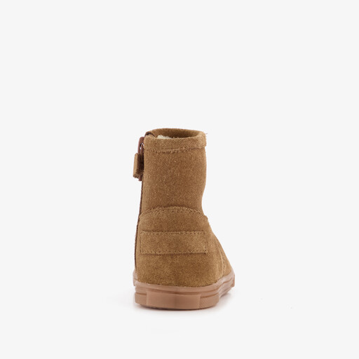 Suede meisjes boots gevoerd cognac