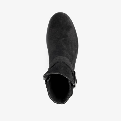 Suede dames boots zwart