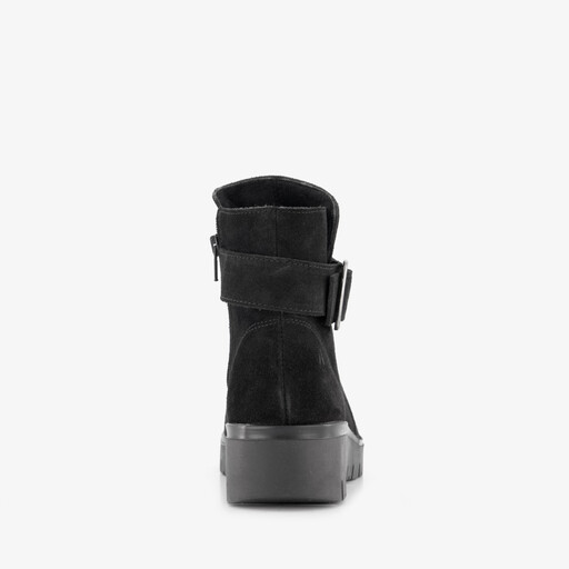 Suede dames boots zwart