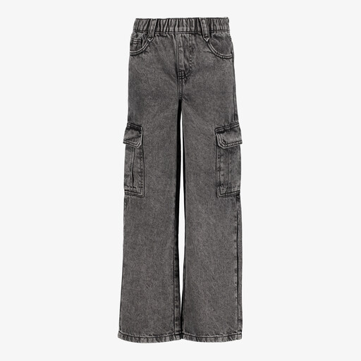 TwoDay cargo meisjes jeans grijs