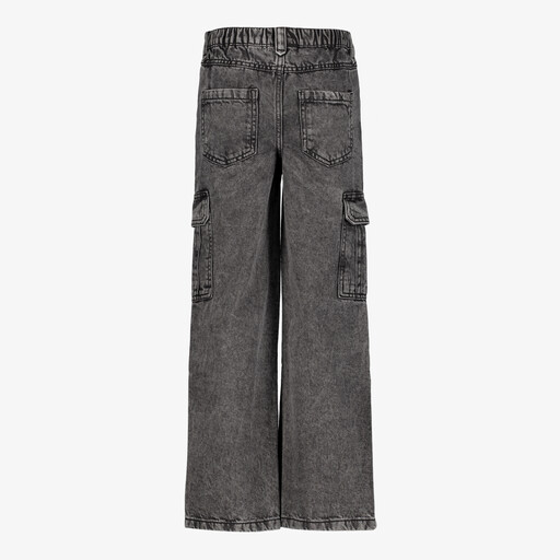 TwoDay cargo meisjes jeans grijs