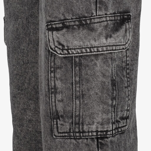 TwoDay cargo meisjes jeans grijs