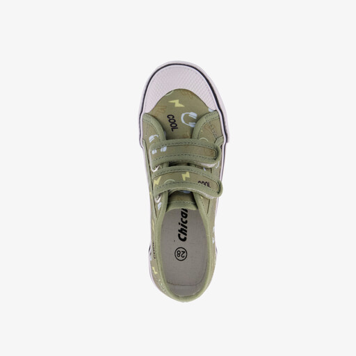 Kinder gymschoenen met print groen