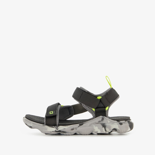 Jongens sandalen zwart grijs