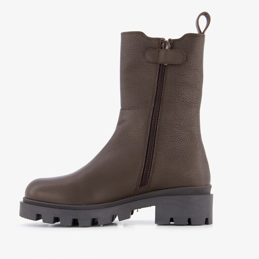 Leren meisjes Chelsea boots bruin
