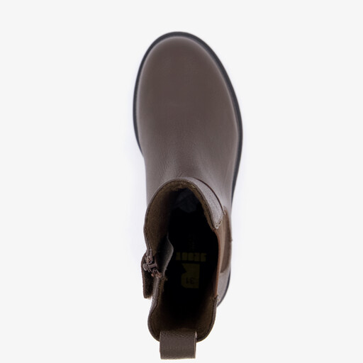 Leren meisjes Chelsea boots bruin