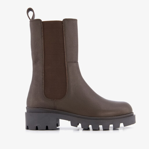 Leren meisjes Chelsea boots bruin