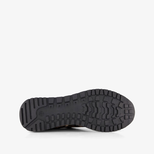 Dames sneakers met panterprint details bruin