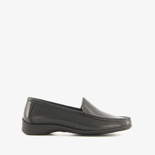 Leren dames mocassins zwart