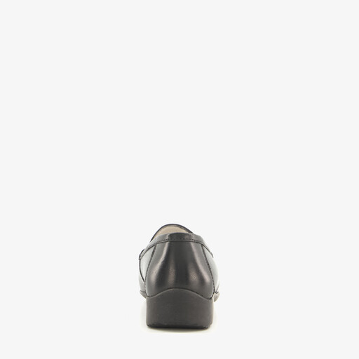 Leren dames mocassins zwart