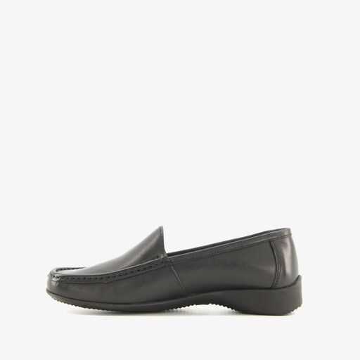 Leren dames mocassins zwart