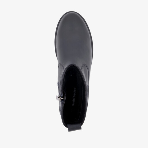 Leren dames boots donkerblauw