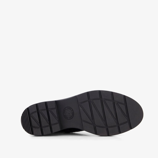 Leren croco dames veterboots bordeauxrood