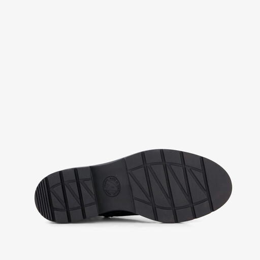 Leren croco dames veterboots bruin