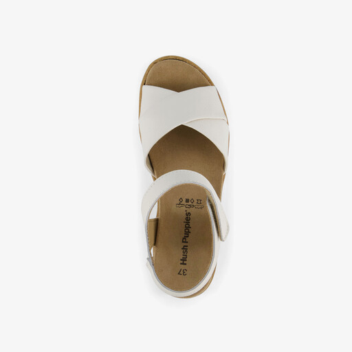 Leren dames sandalen wit
