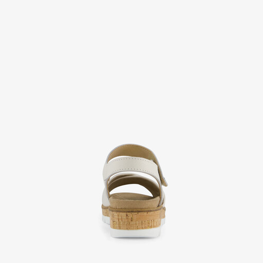 Leren dames sandalen wit