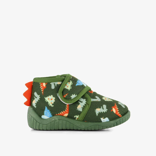 Jongens pantoffels met dino's groen