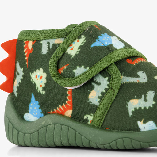 Jongens pantoffels met dino's groen