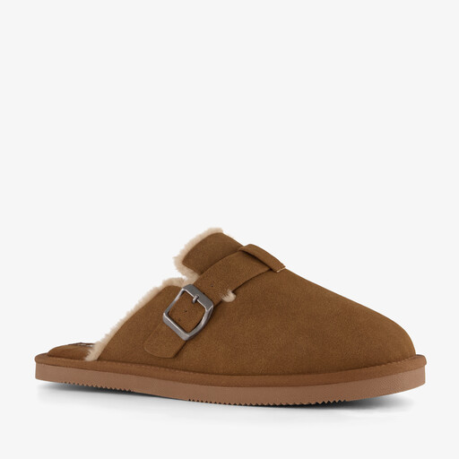 Heren instap pantoffels bruin