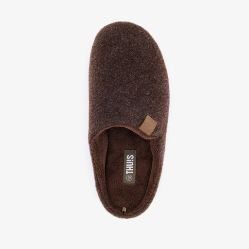 Heren instap pantoffels bruin
