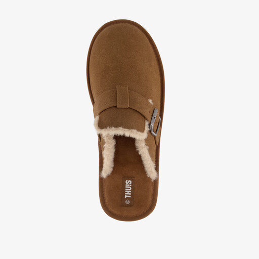 Heren instap pantoffels bruin